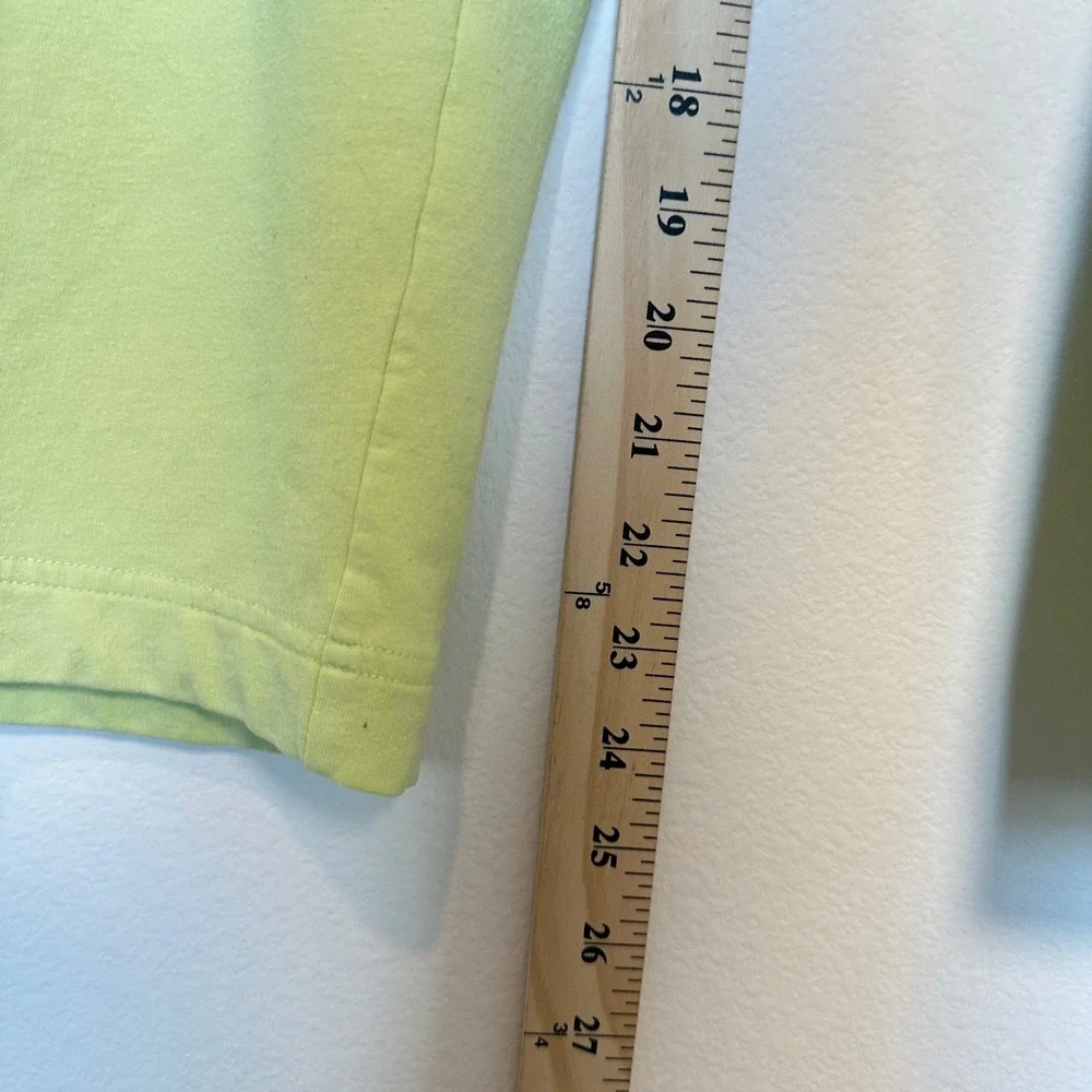 Talbots Women's co-ord Set P1X Lime Green Zip Jacket Capri Tracksuit Relaxed Fit